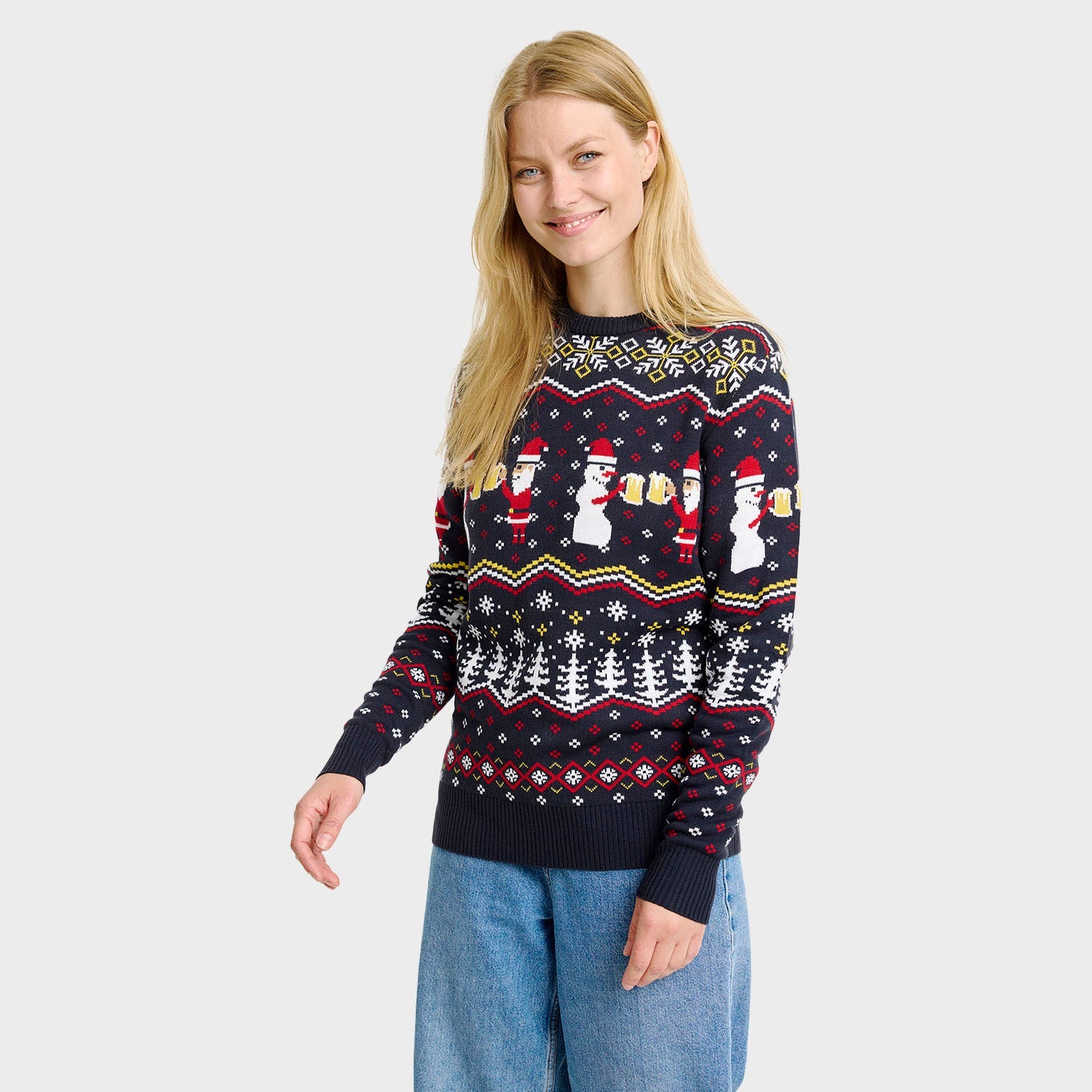 Cheers Santa Christmas Sweater β Women